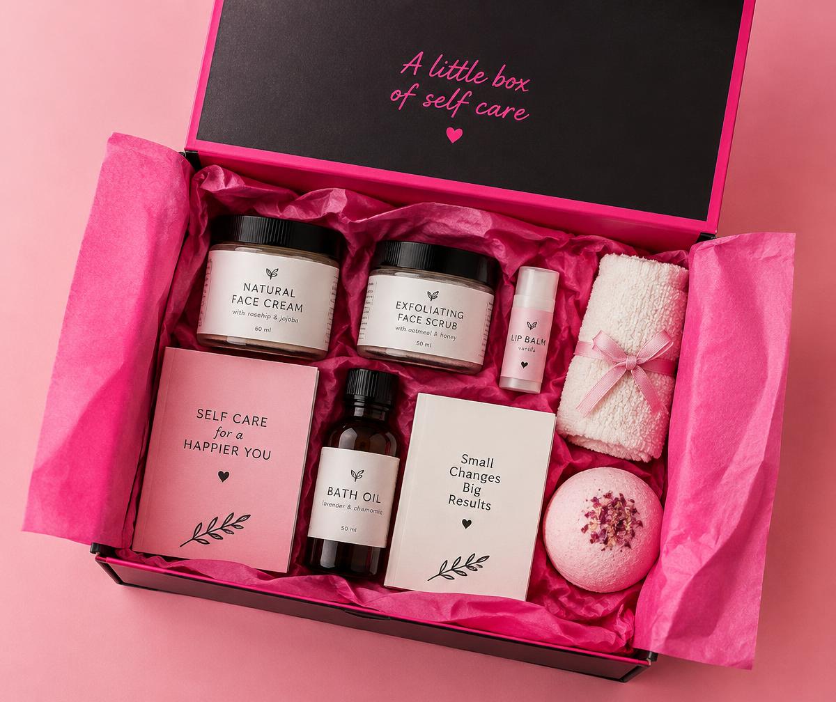 Safe Beauty Box with skincare and booklets